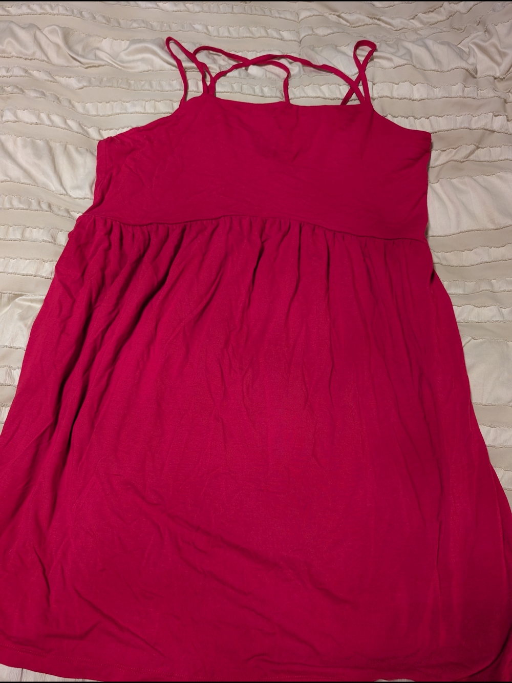 Old Navy Hot Pink Spaghetti Strap Sundress